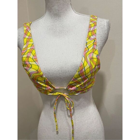 Urban Outfitters x Out From Under Ginger Printed V-Front Bikini Bottom Size M - Picture 4 of 6